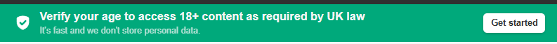 xHamster age verification banner shown in UK