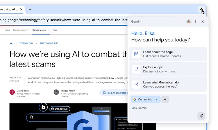 Google Gemini AI search