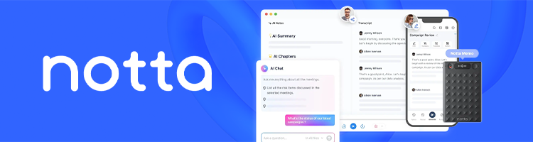 Notta.ai banner