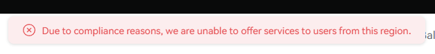 phemex restriction error