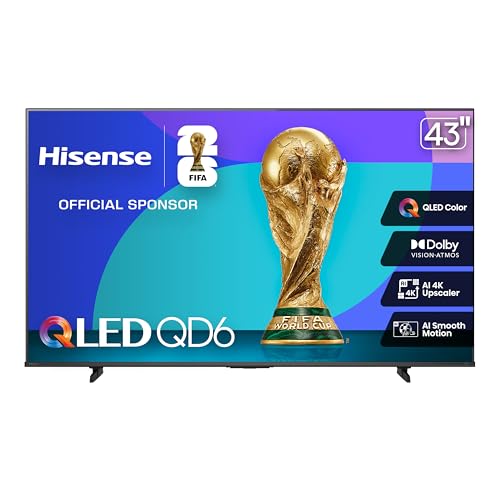Large image for amazon product "Hisense 43-Inch Class QD6 Series 43QD6QF"