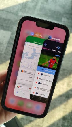 Digi Sport med NordVPN på mobilen