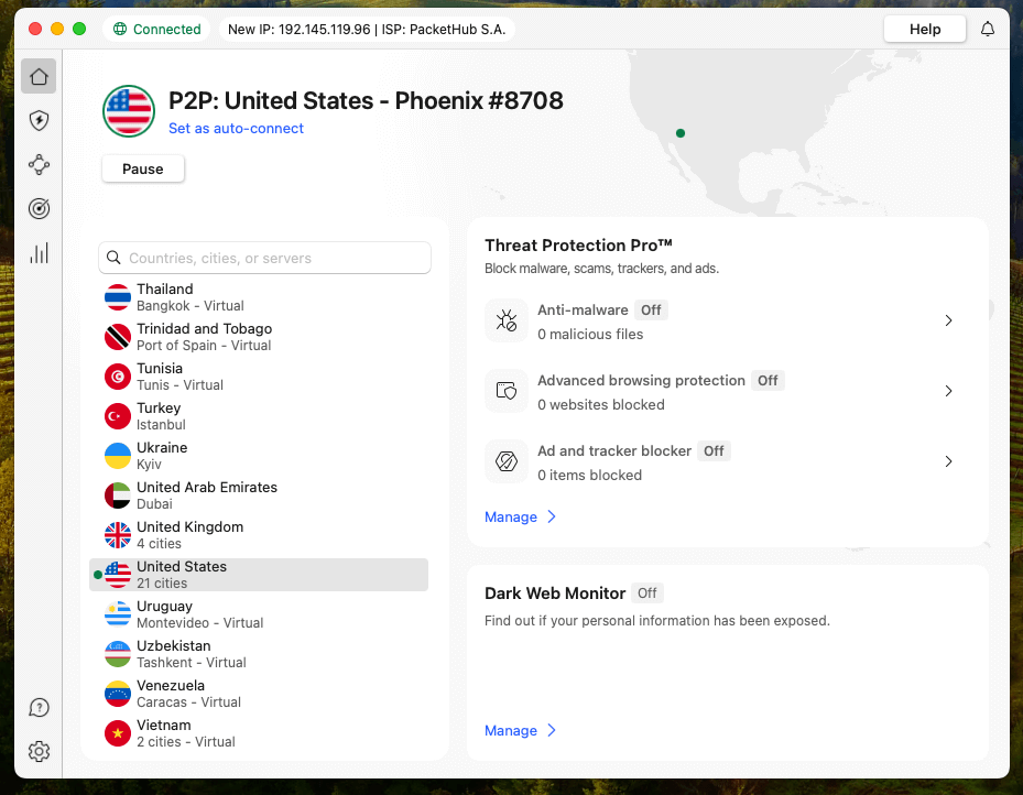 NordVPN Arizona server