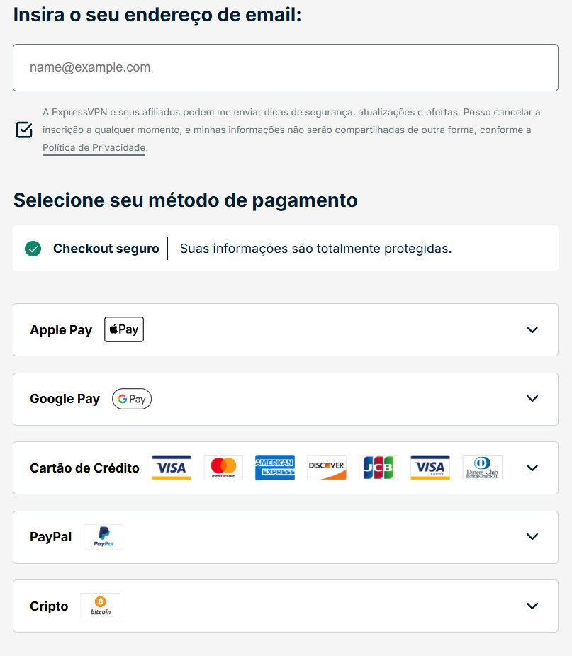 BR expressvpn payment