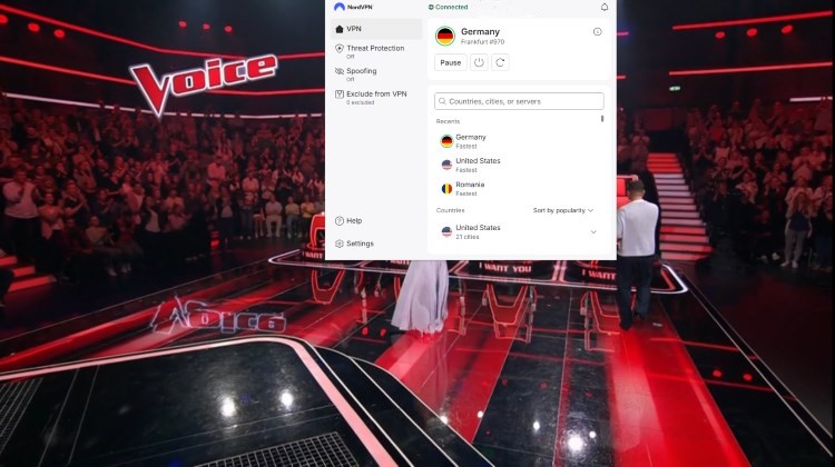 TVOG Bühne und Publikum, VPN im Vordergrund