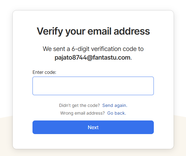 1Password email verification process