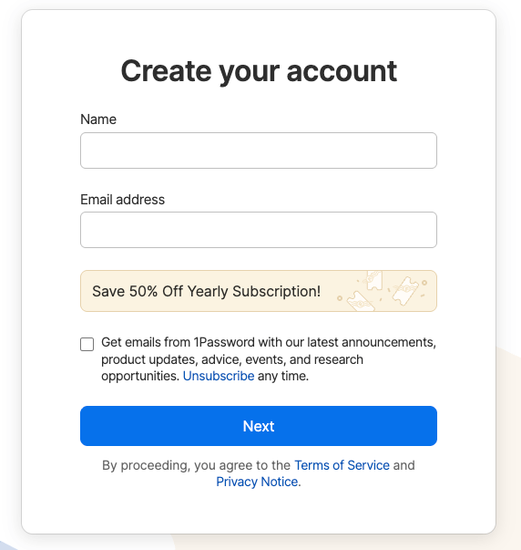 1password military discount guide step 4