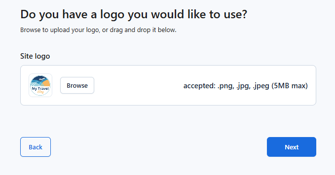 Adding a website logo on Bluehost