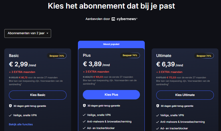 NL BF NordVPN pricing