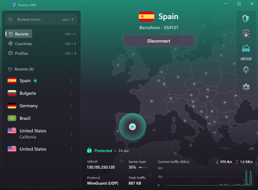 Accessing WhatsApp from the UAE with Proton VPN
