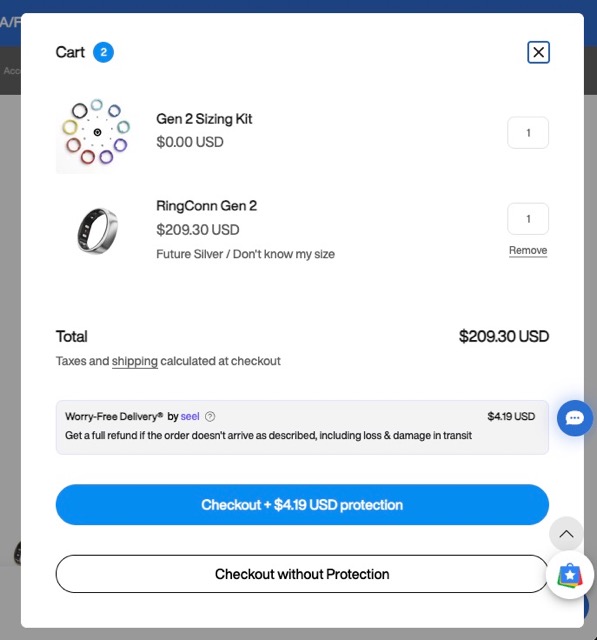 RingConn checkout