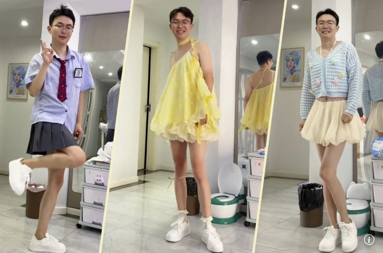 A viral dad with beautiful legs.