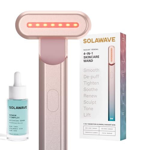 Large image for amazon product "Solawave Red Light Therapy Wand & Activation Serum"