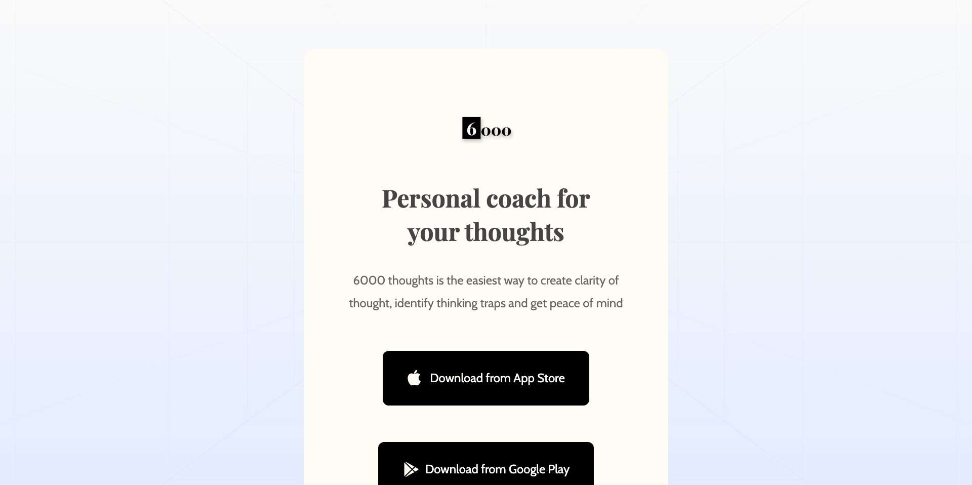6000 thoughts Screenshot