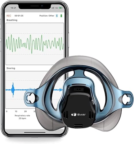 Large image for amazon product "EMAY Sleep Breathing Monitor for Airflow Tracking"