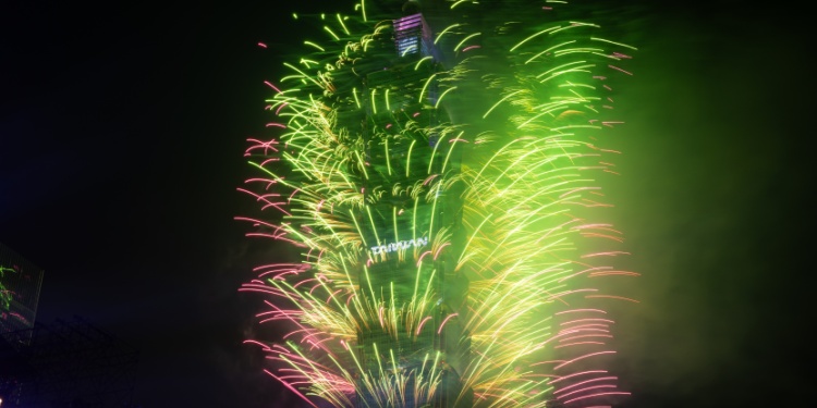 Taipei101 fireworks on New Year's Eve
