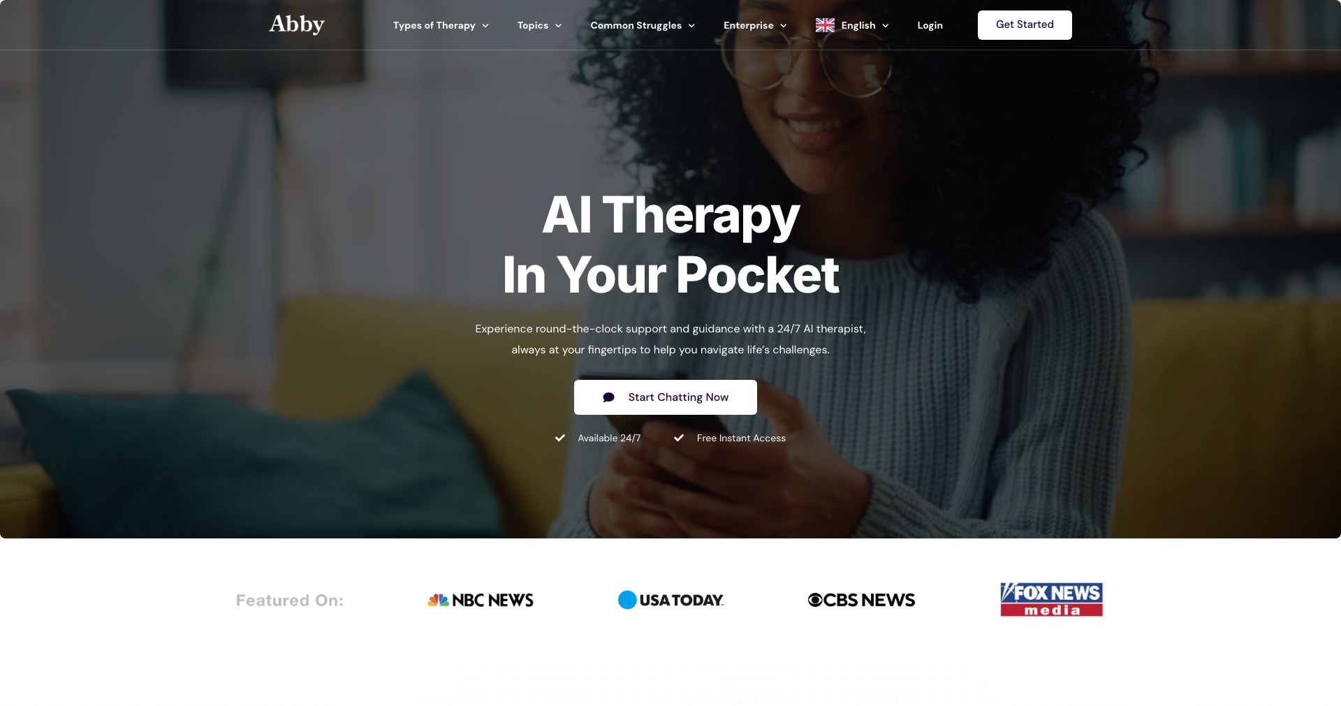 Abby - Your AI Therapist Screenshot