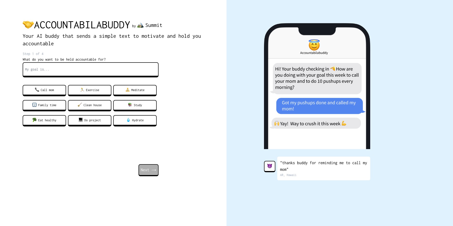 Accountabilabuddy Screenshot