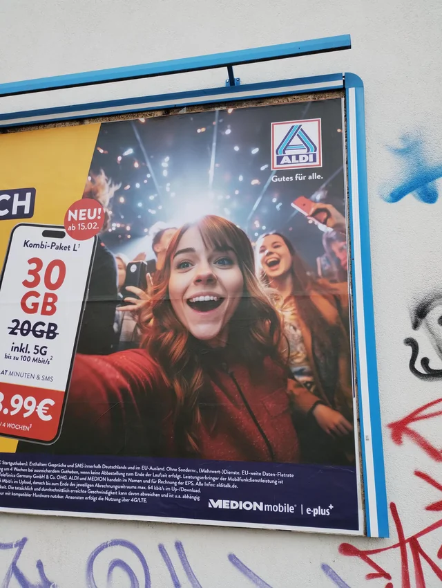 AI-generated image for Aldi ad