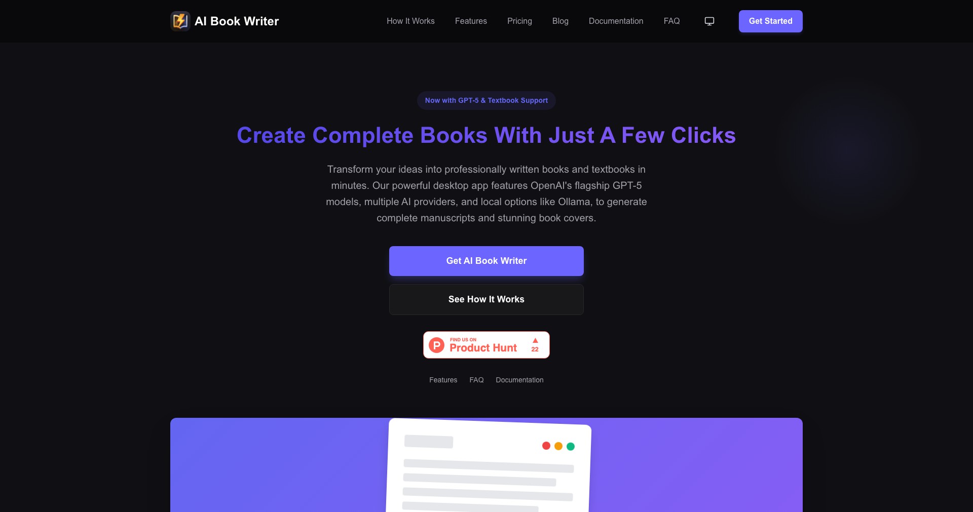 AI Book Writer Screenshot