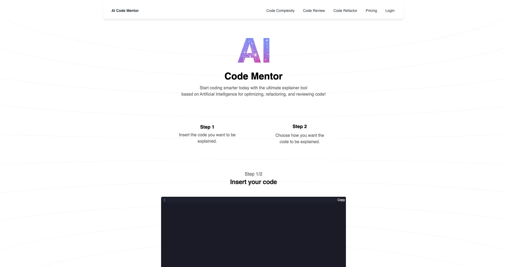 AI Code Mentor Screenshot