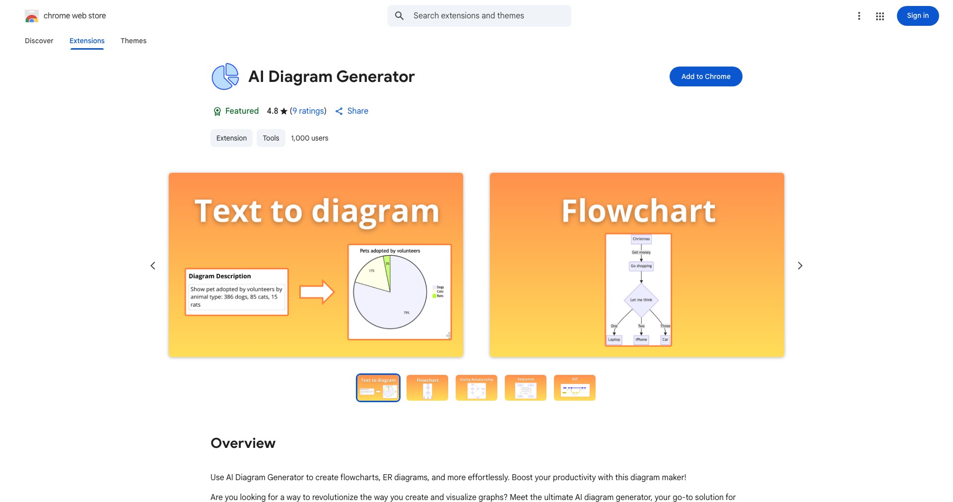 AI Diagram Generator Screenshot