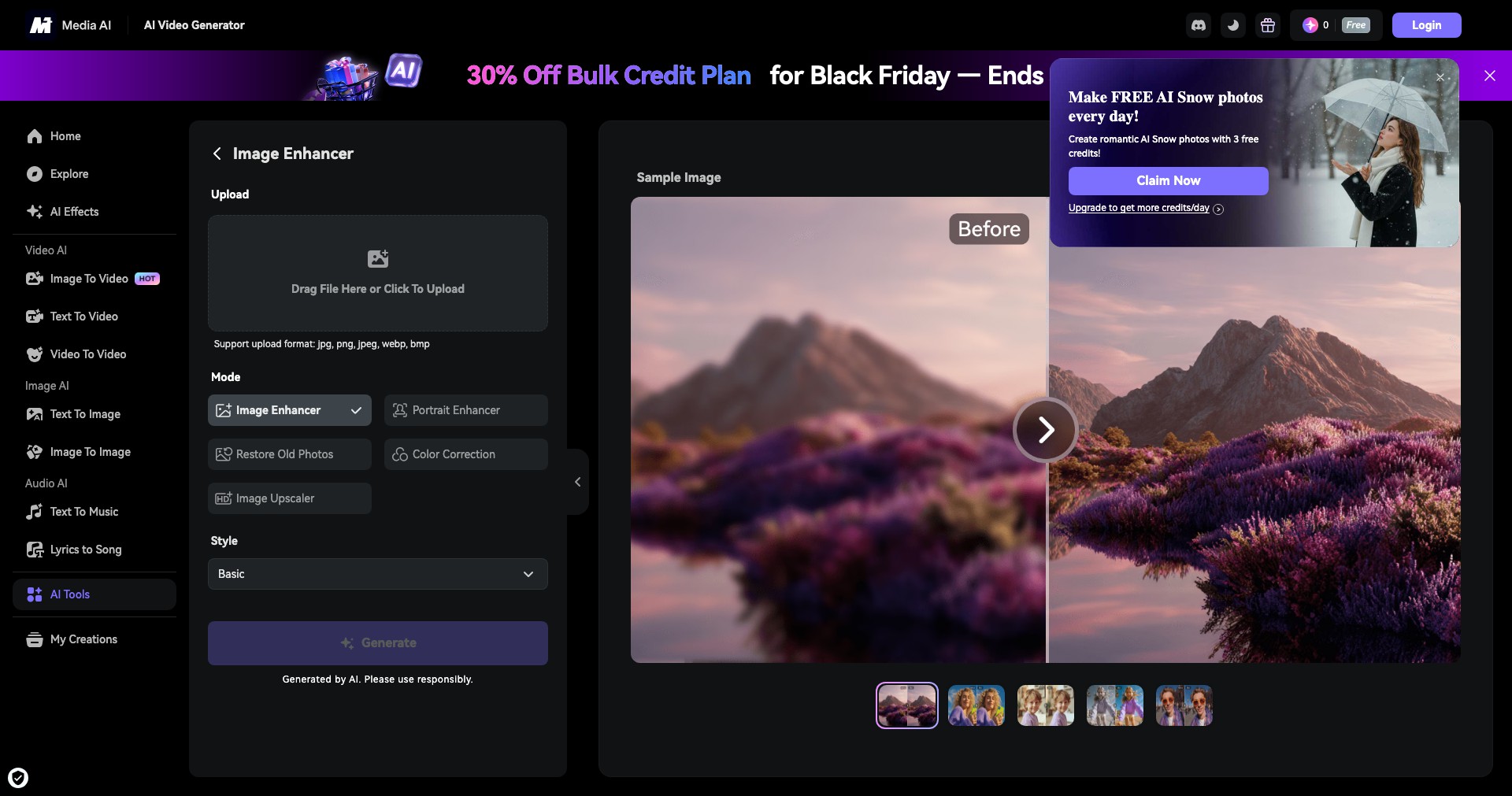 AI Image Enhancer Screenshot