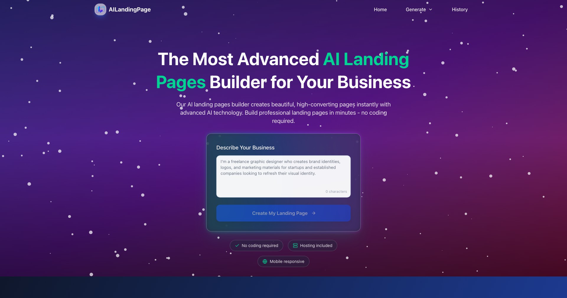 AI Landing Page.ai Screenshot
