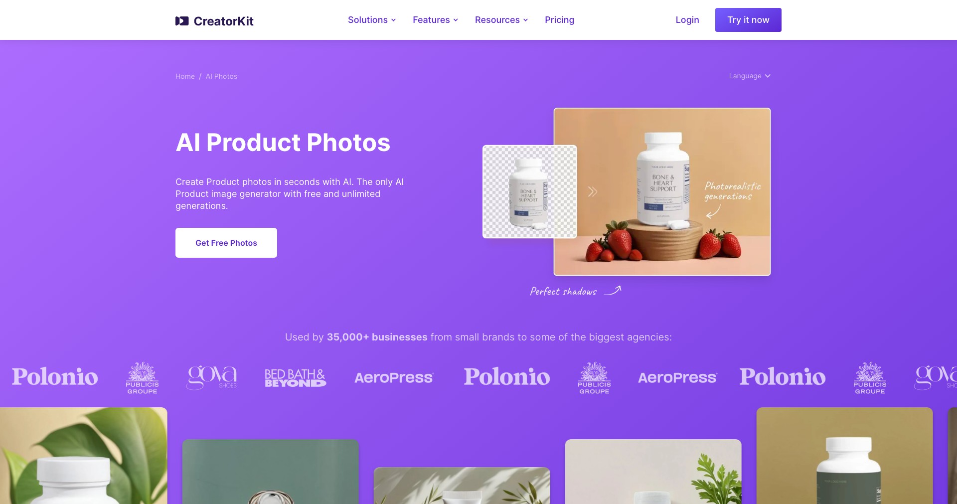 AI Product Photos Screenshot