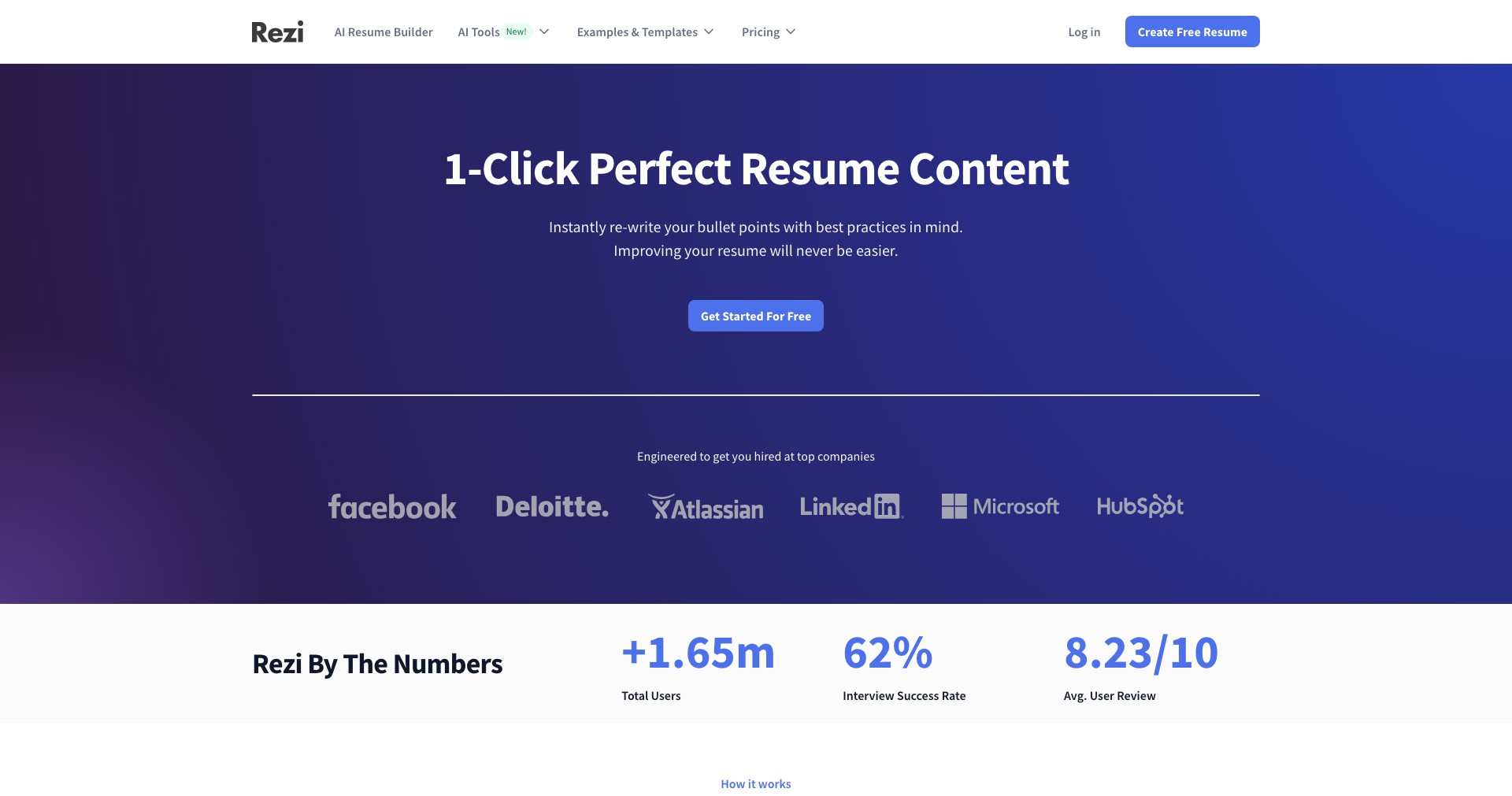 AI Resume Editor Screenshot