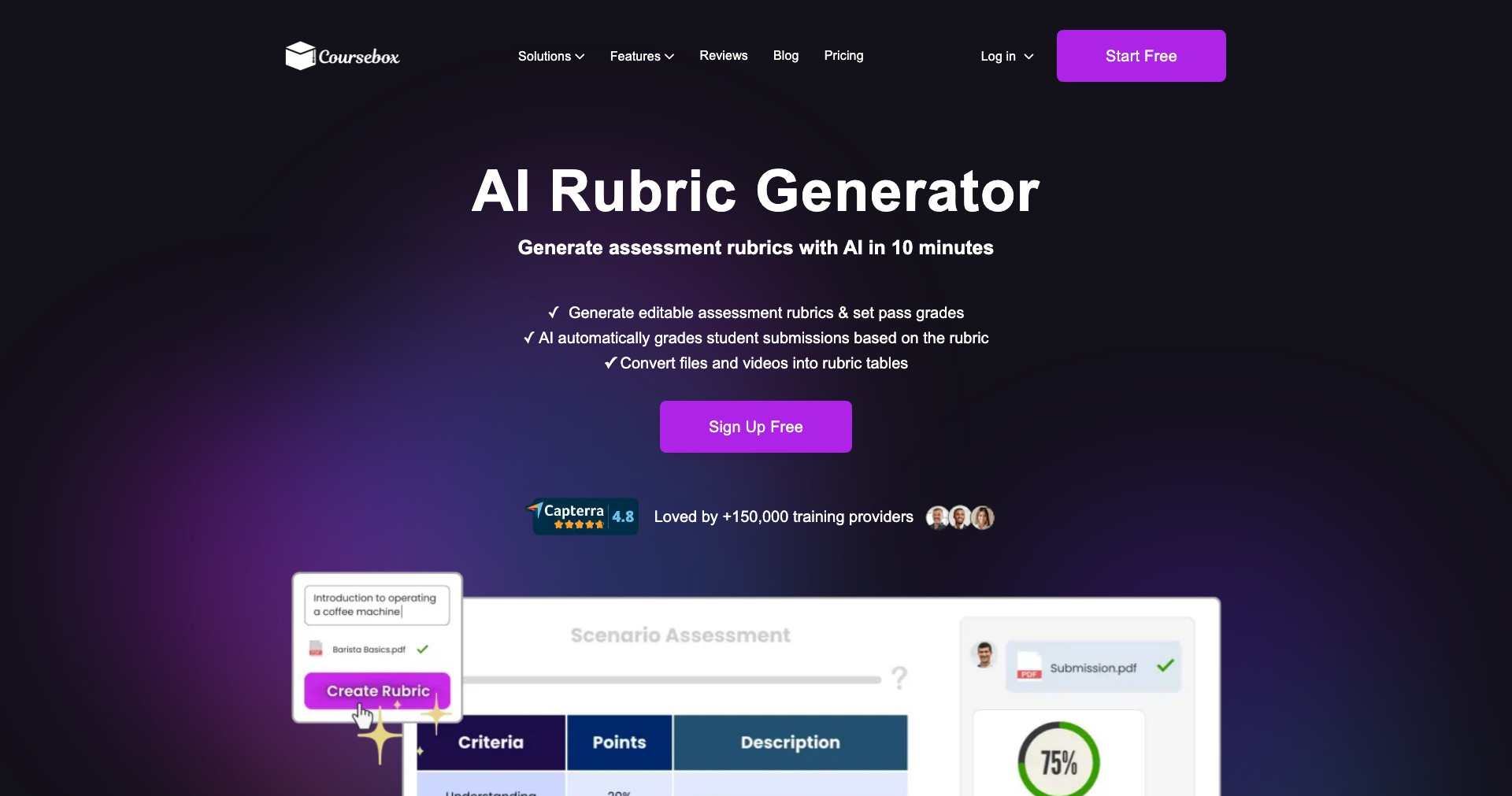 AI Rubric Generator Screenshot