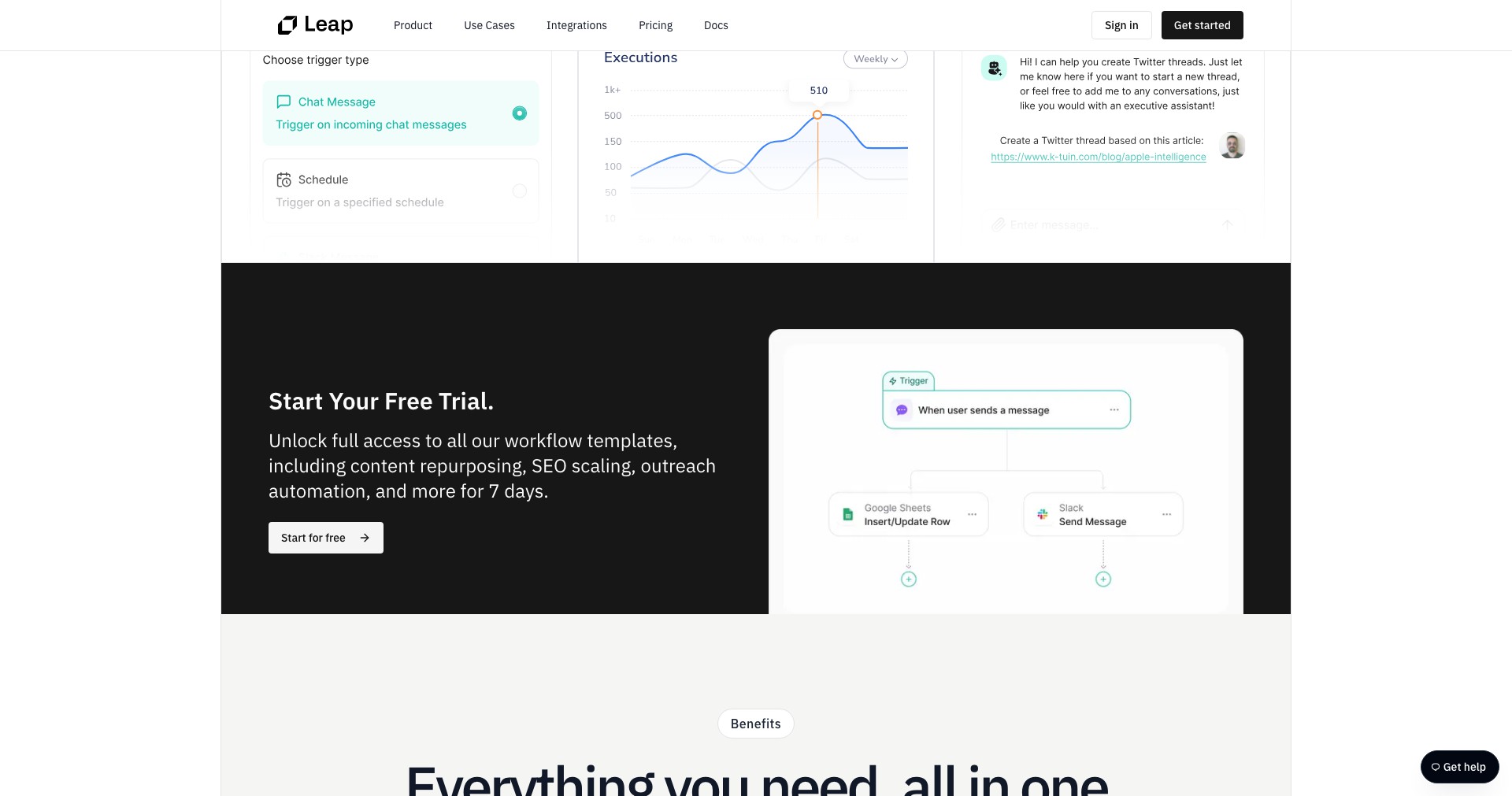 AI SEO by Leap Screenshot