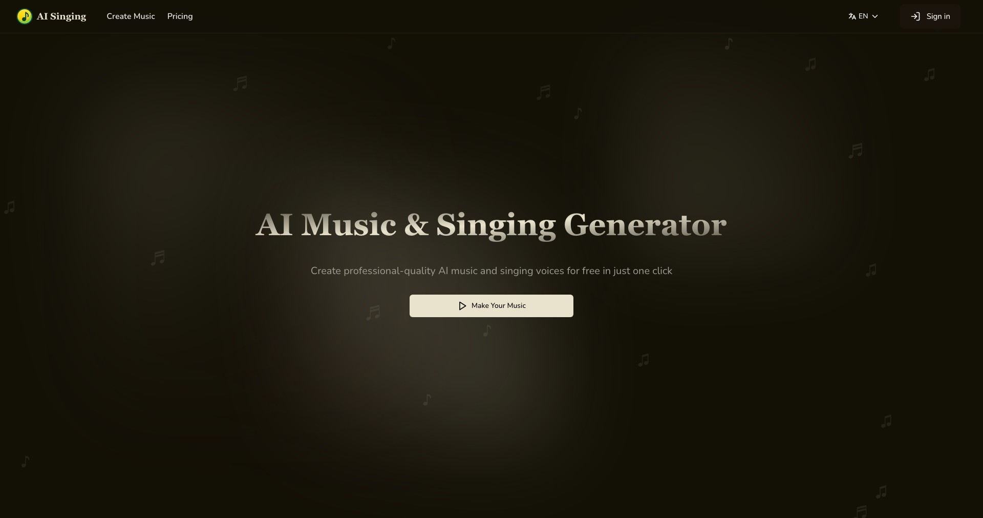 AI Singing Screenshot