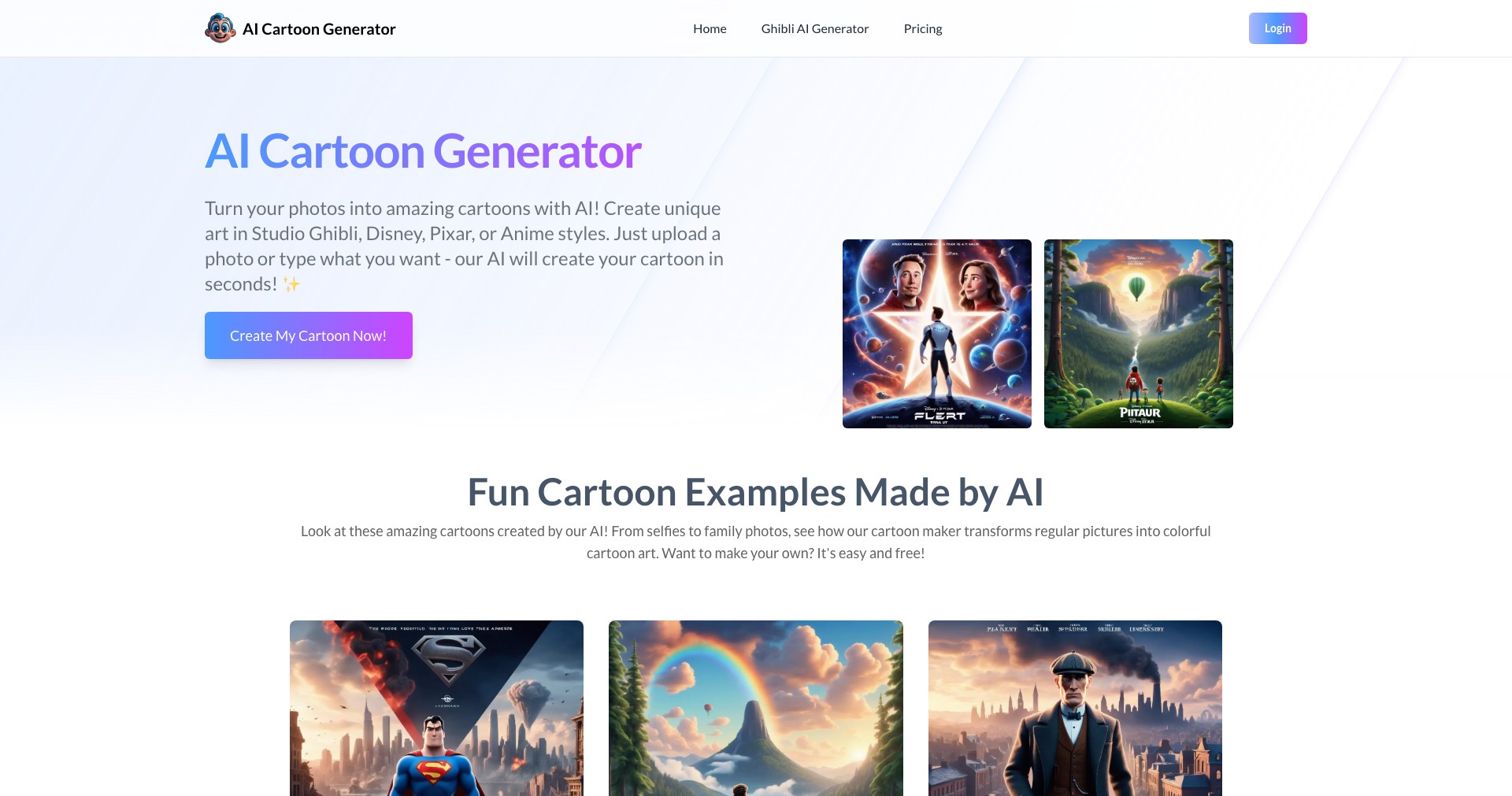 AICartoonGenerator Screenshot