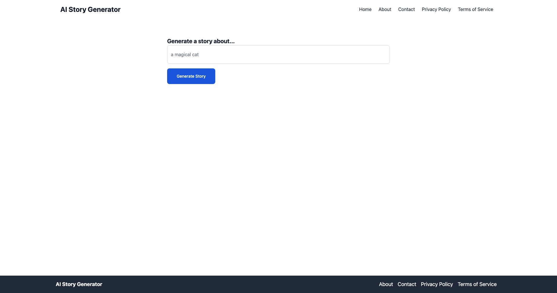 AIstorygenerator Screenshot