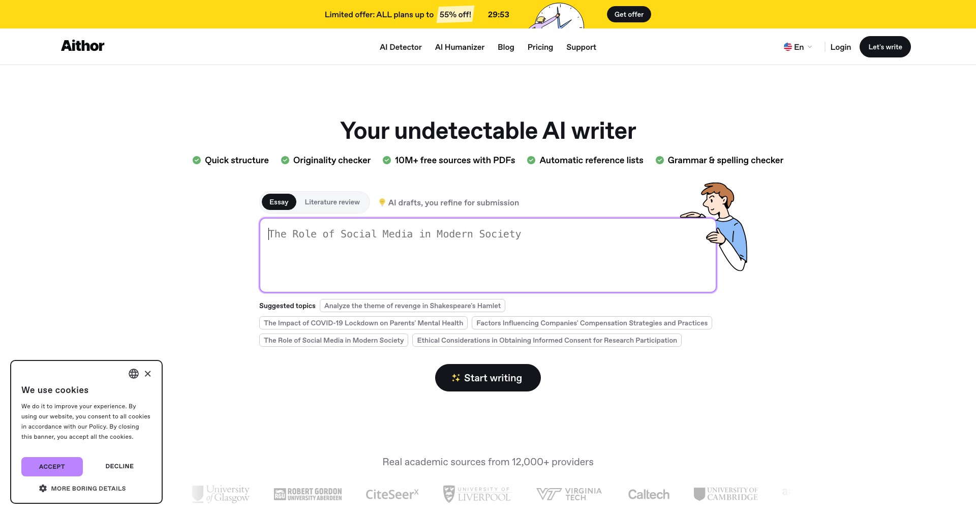Aithor Screenshot