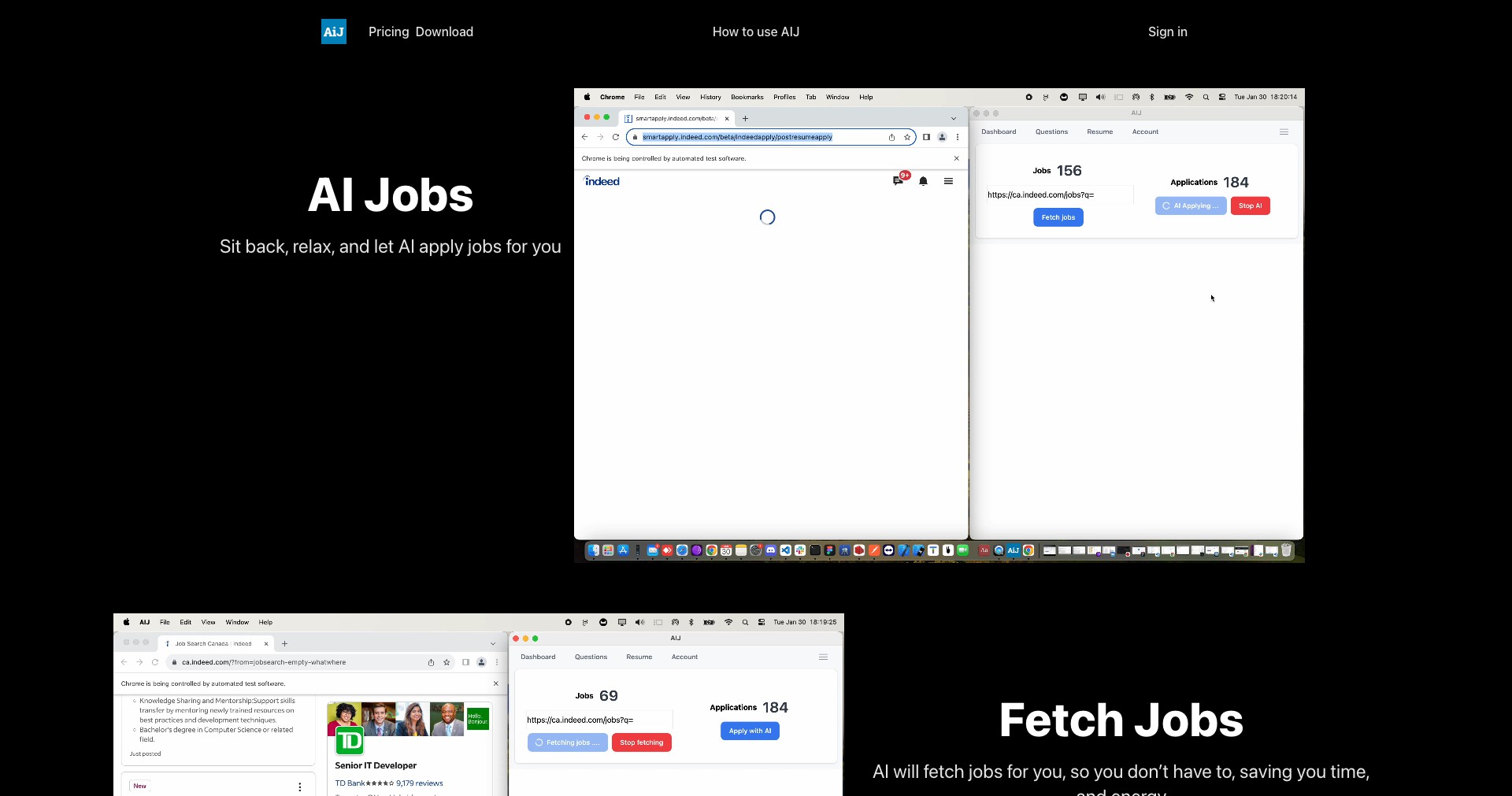 AlgoJobs Screenshot