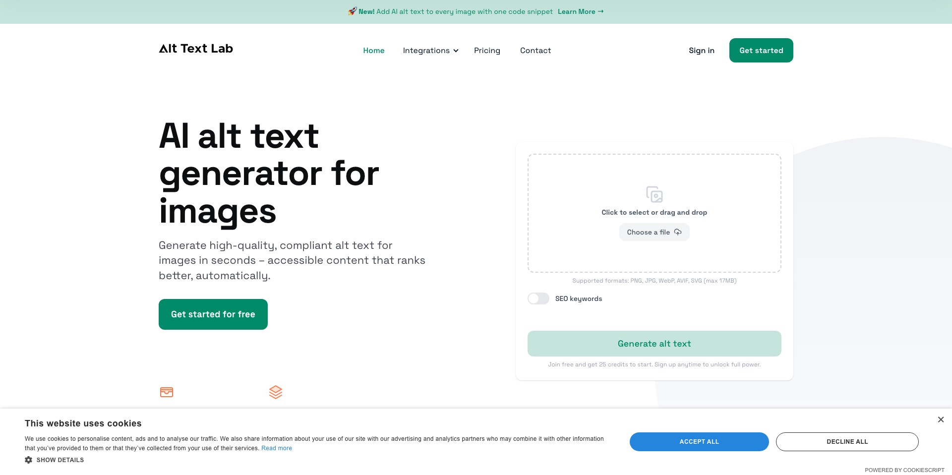 AltTextLab Screenshot
