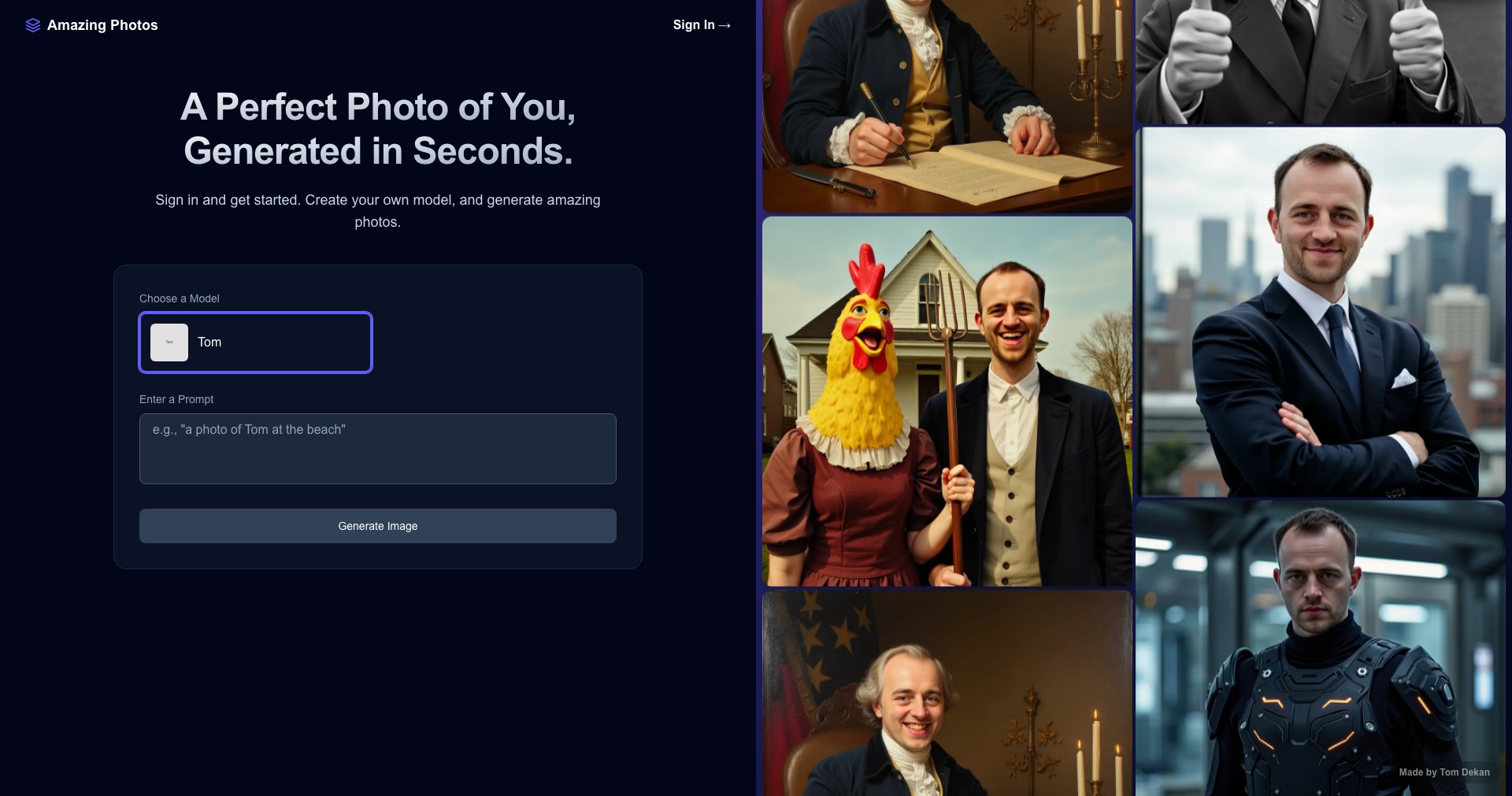 Amazing.photos Screenshot