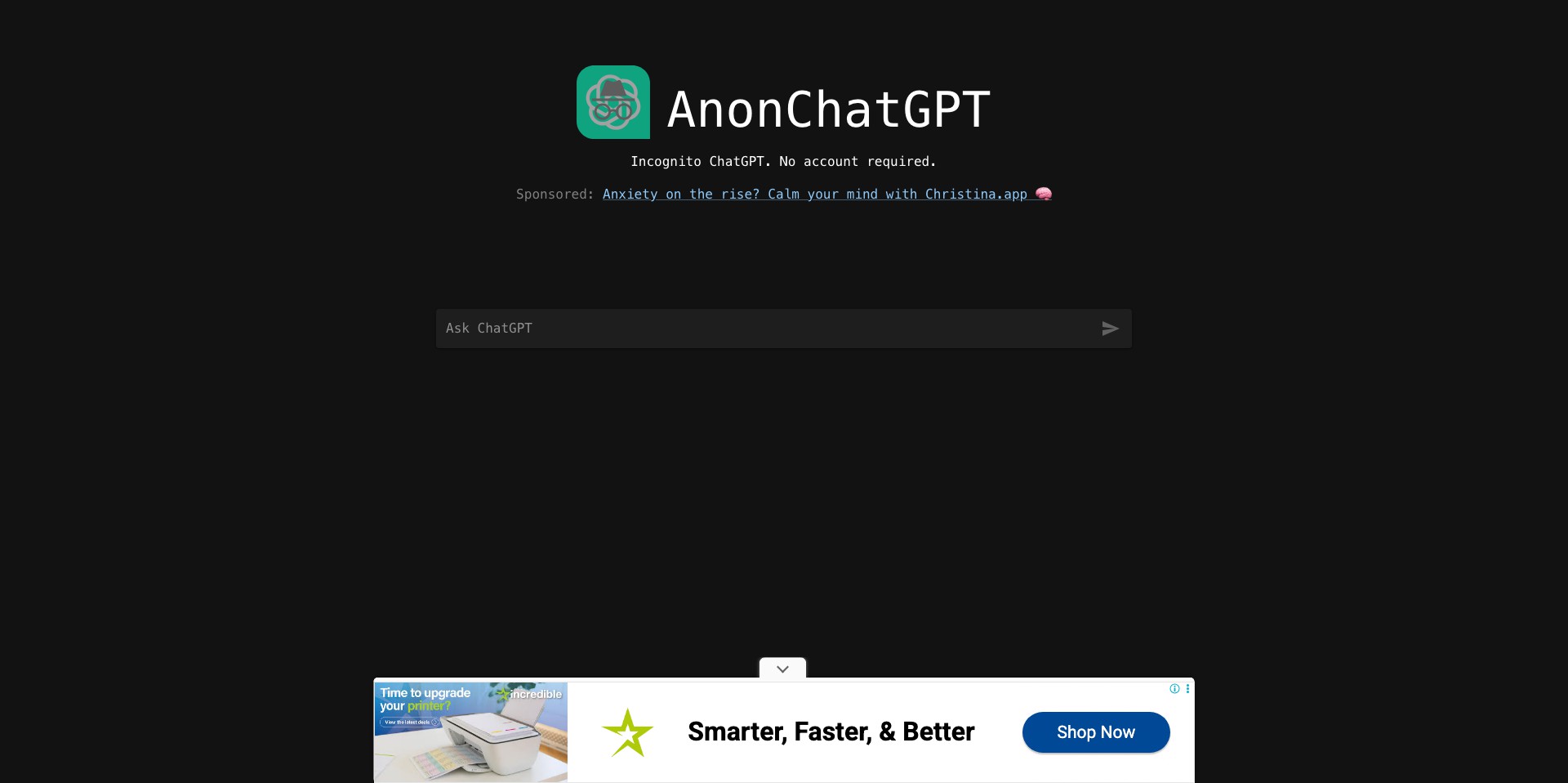 Anonchatgpt Screenshot