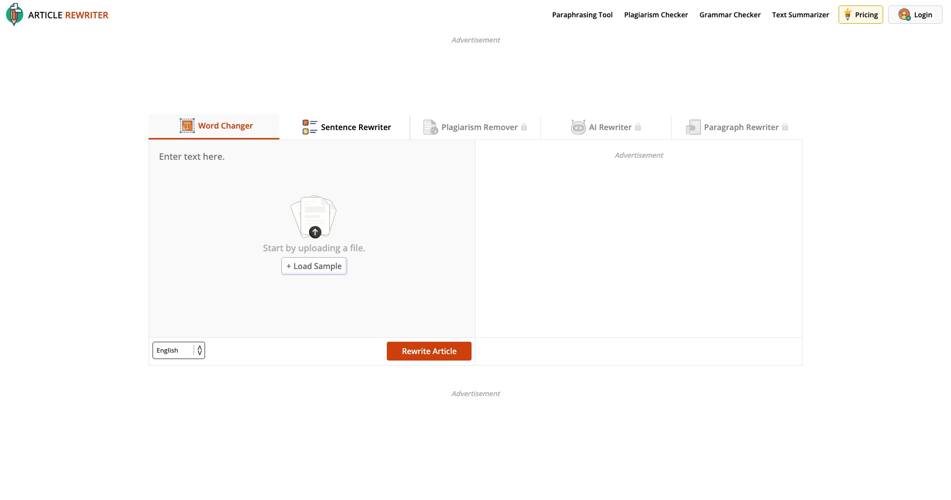 ArticleRewriter Screenshot