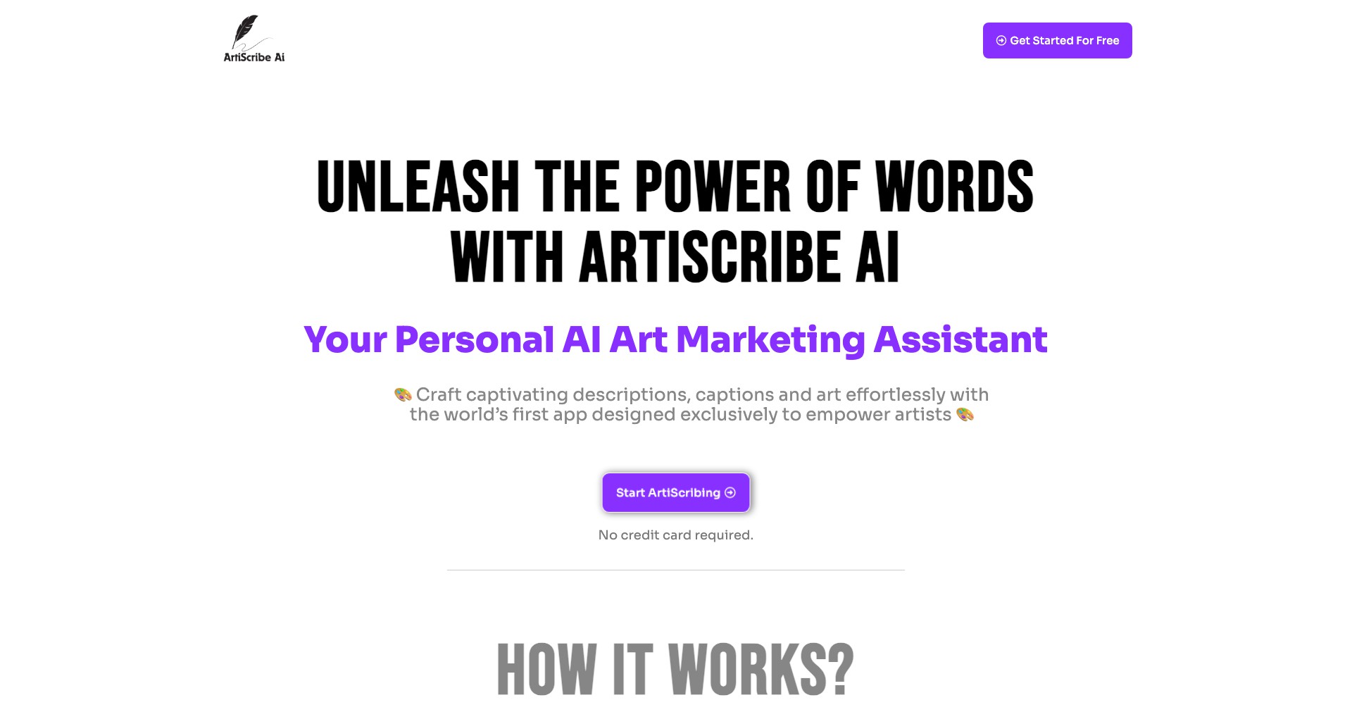 ArtiScribeAI Screenshot