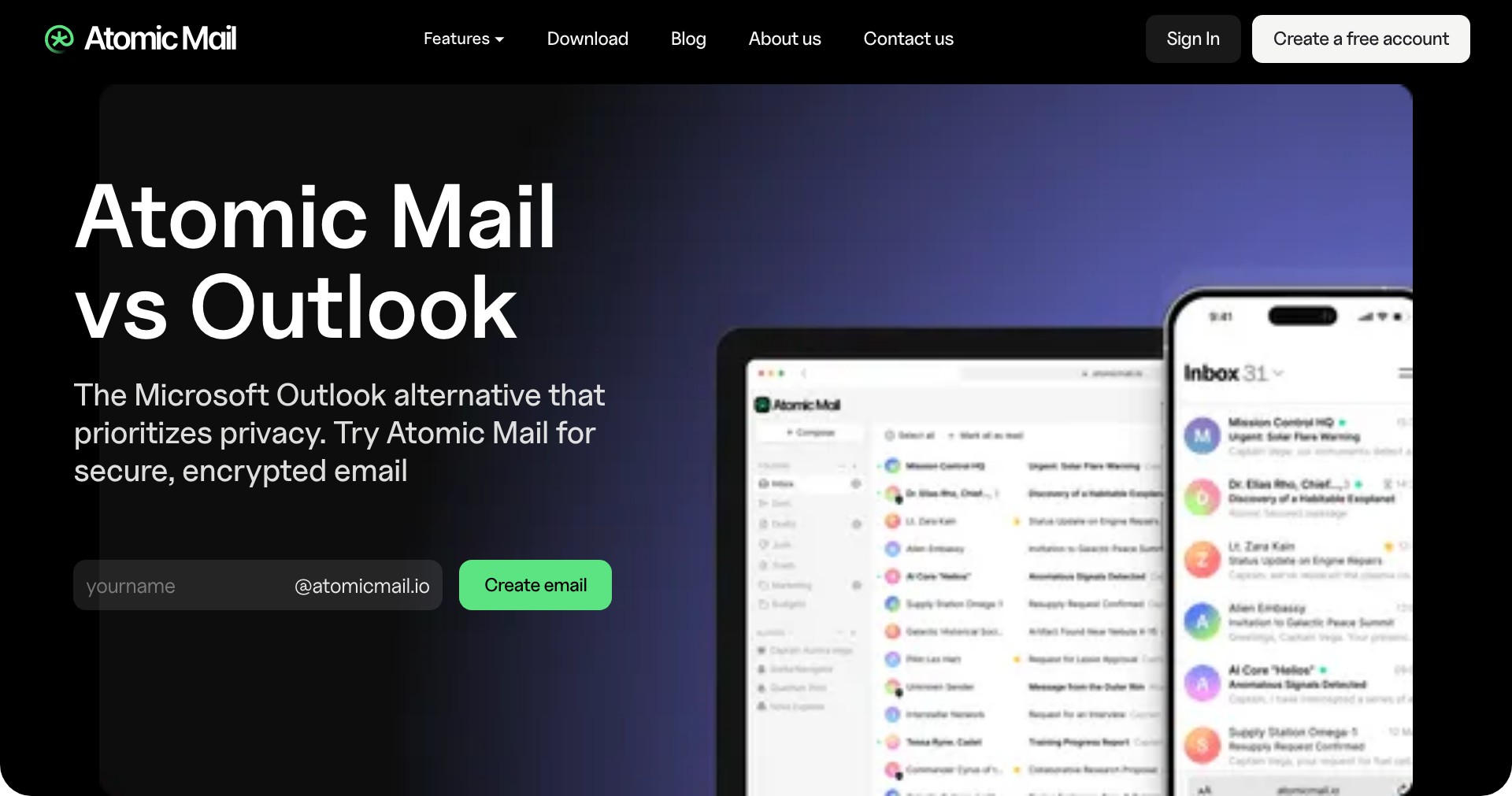 Atomic Mail Screenshot