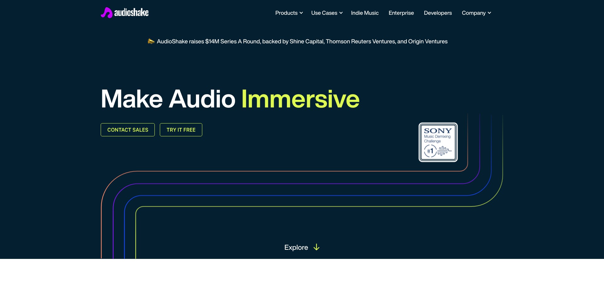 AudioShake Screenshot