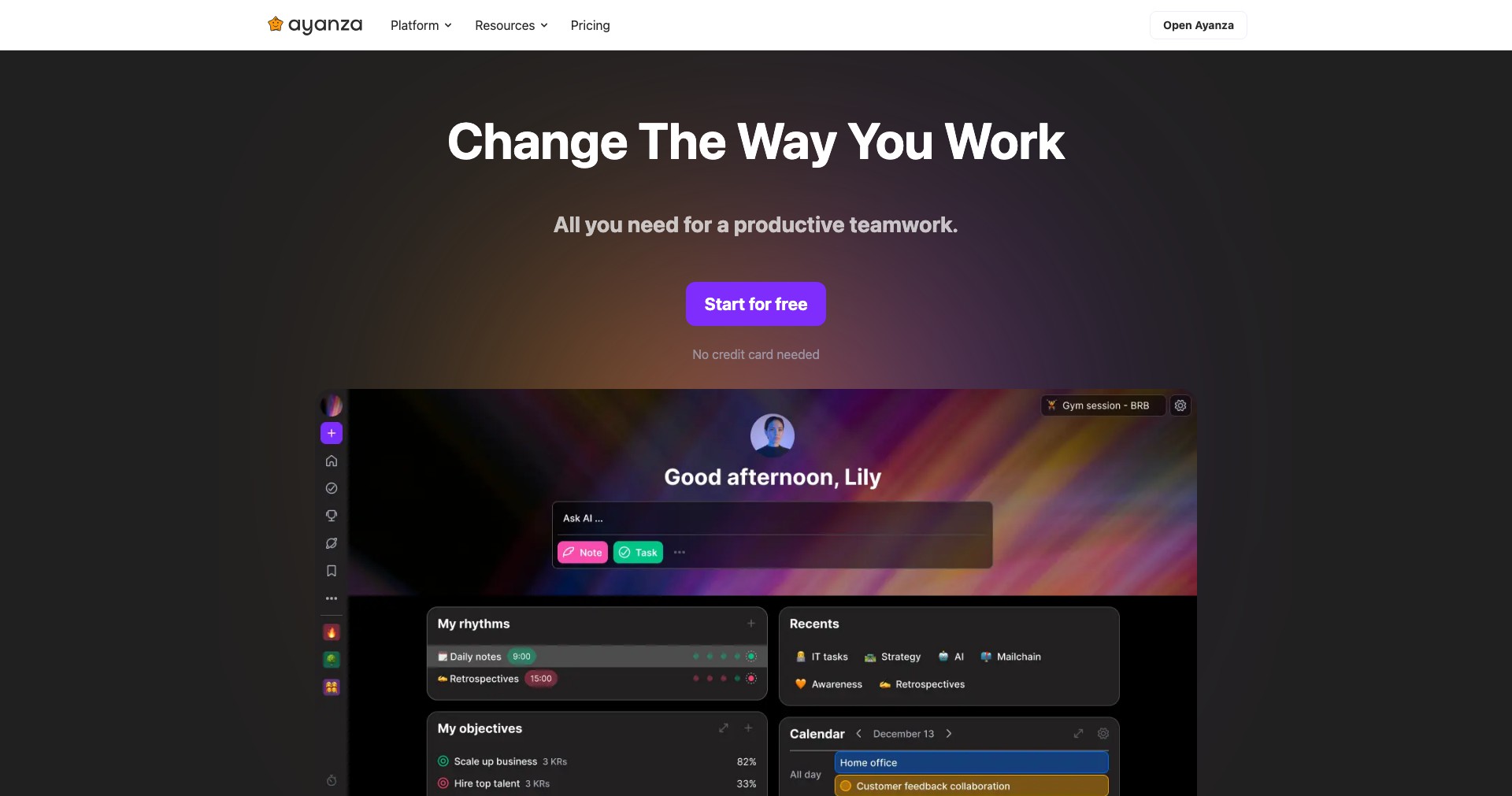 Ayanza Screenshot