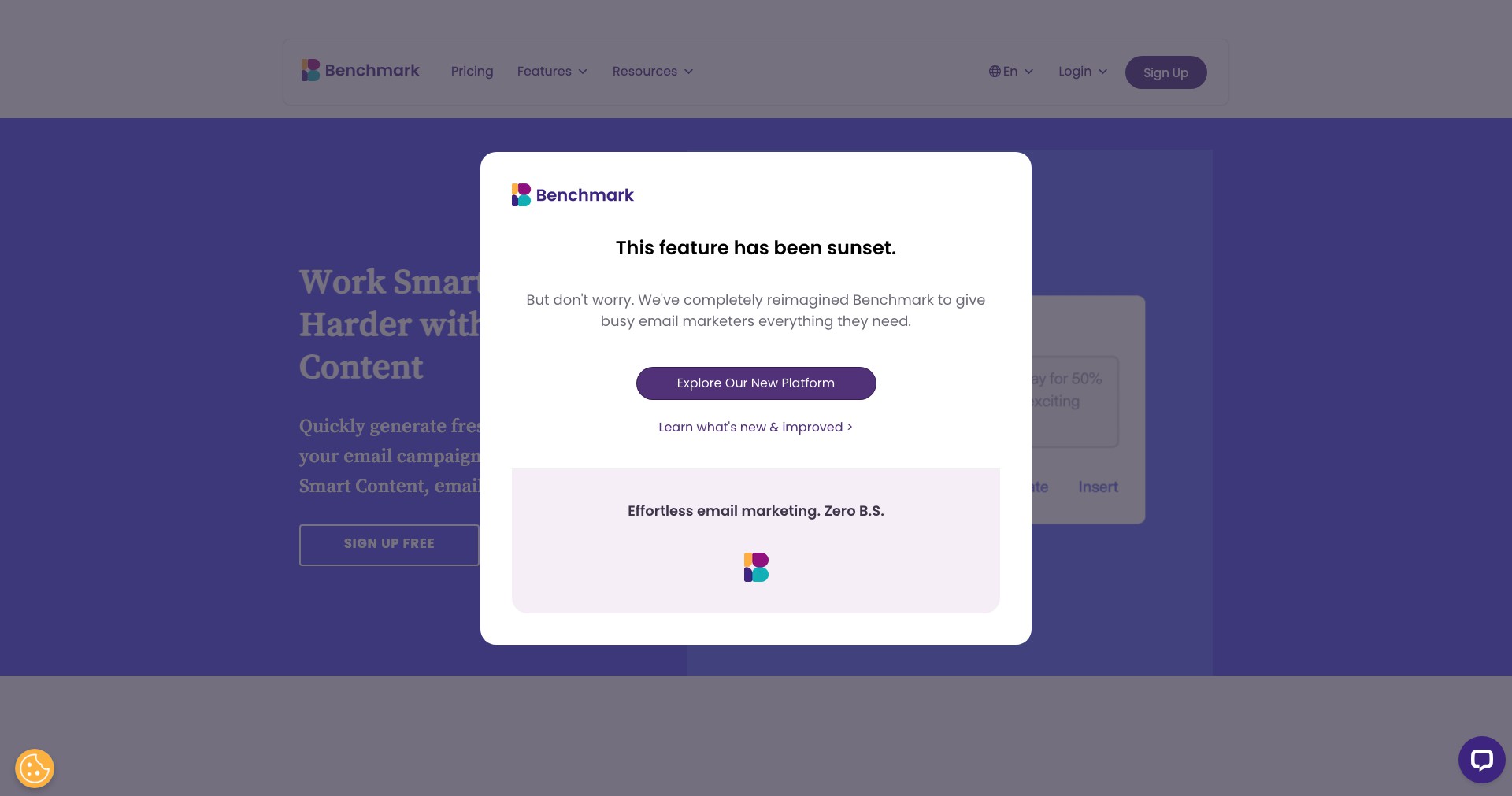 Benchmark Email Screenshot
