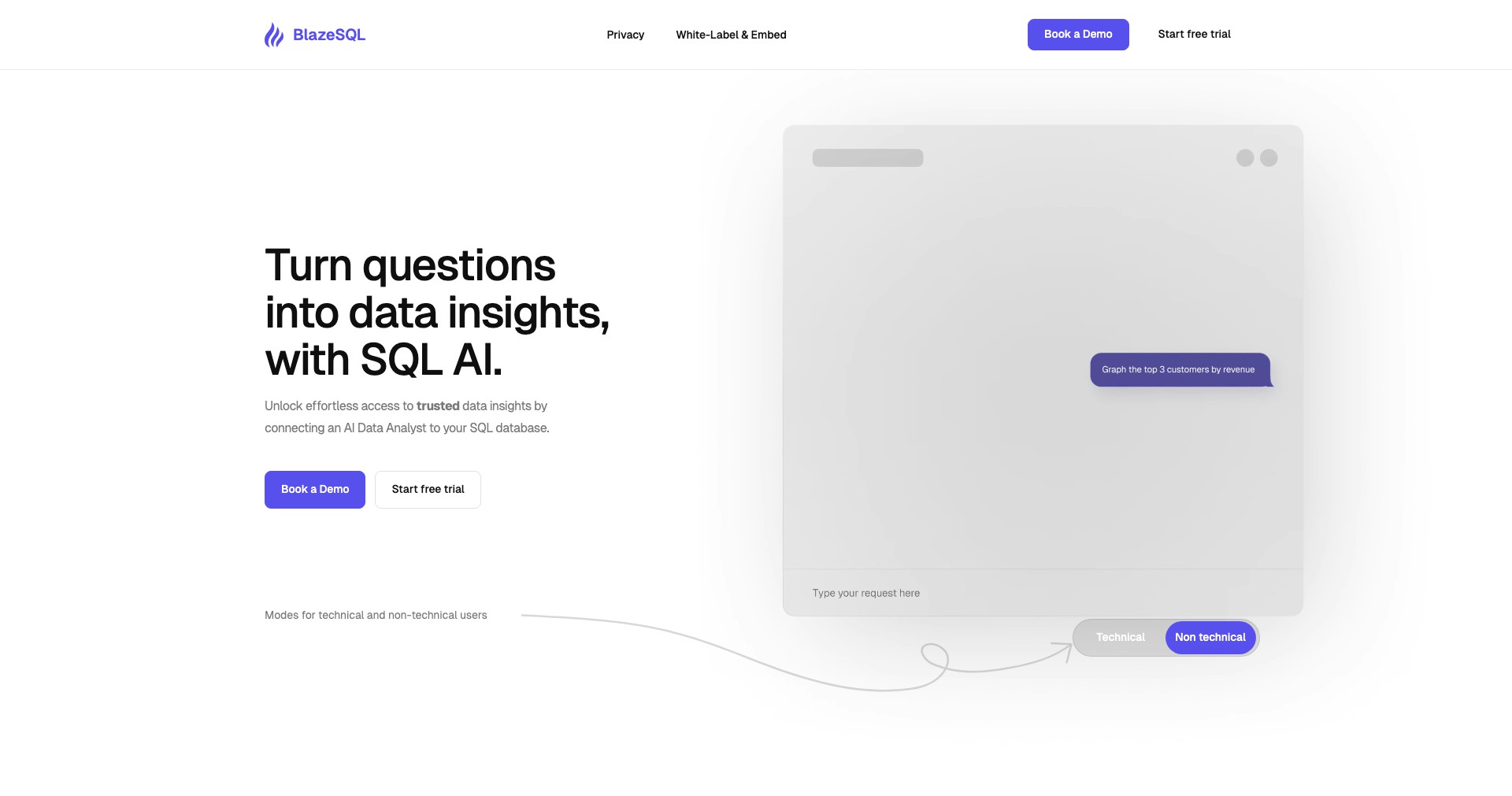 BlazeSQL Screenshot