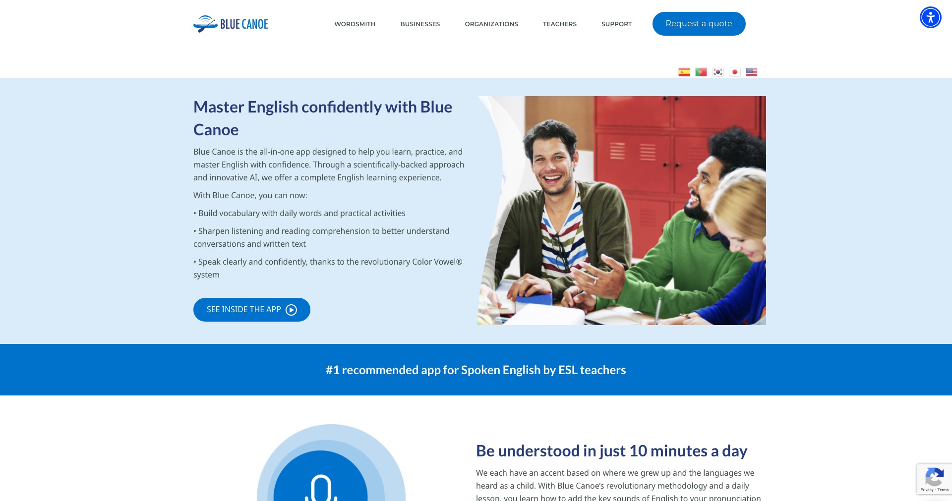 Blue Canoe Learning Screenshot