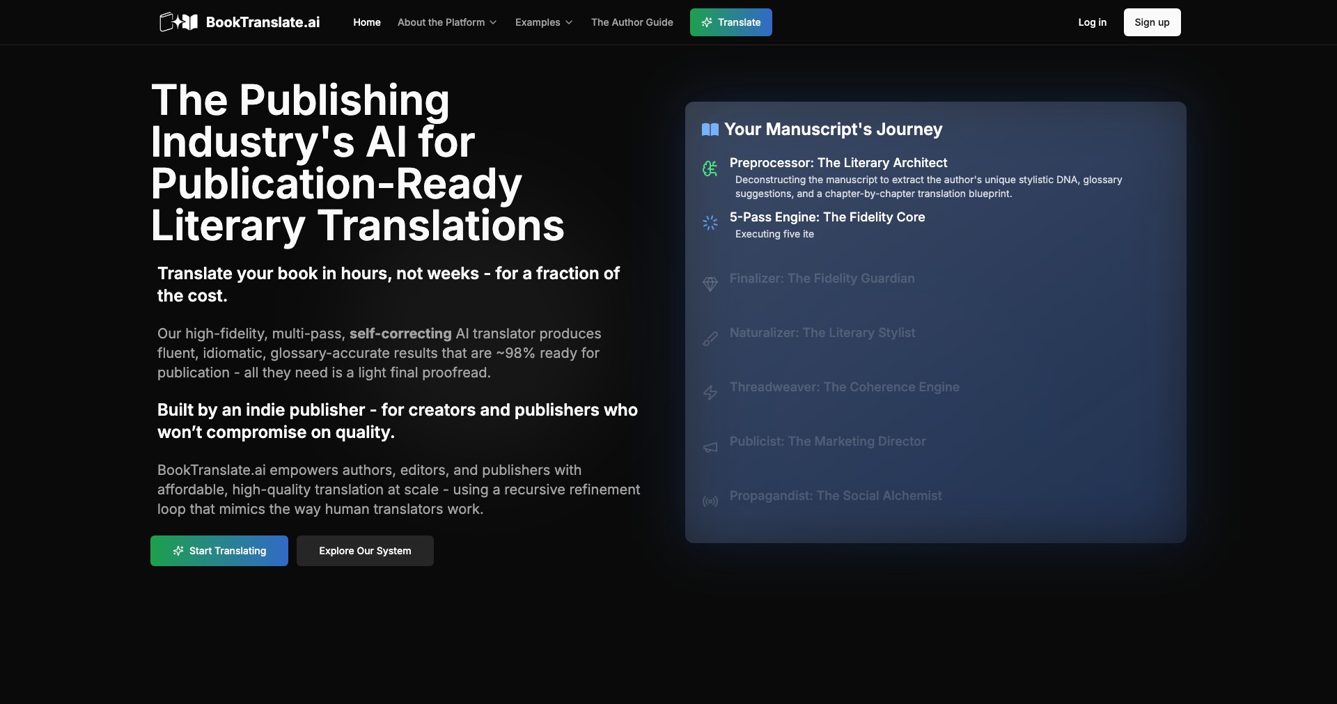 BookTranslate.ai Screenshot