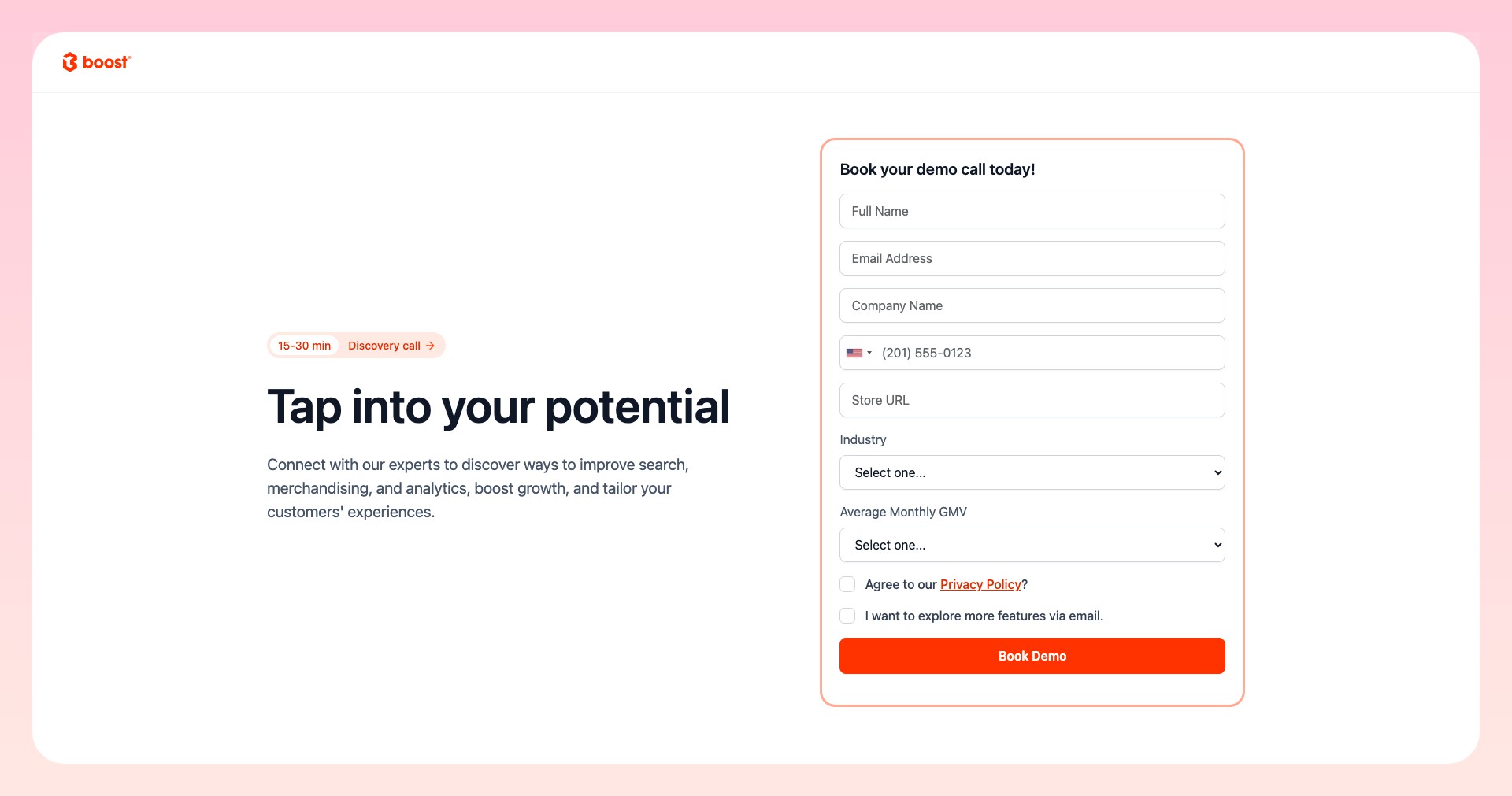 Boost Commerce Screenshot